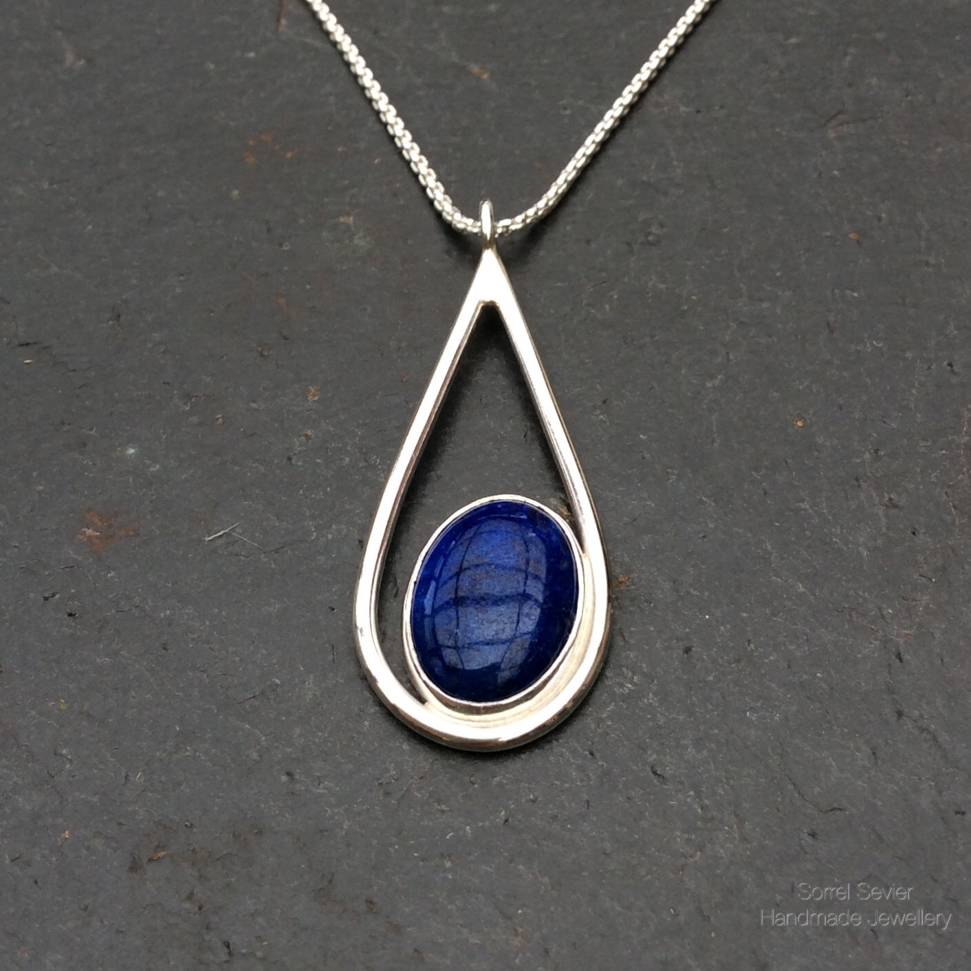 Lapis Lazuli Teardrop Necklace