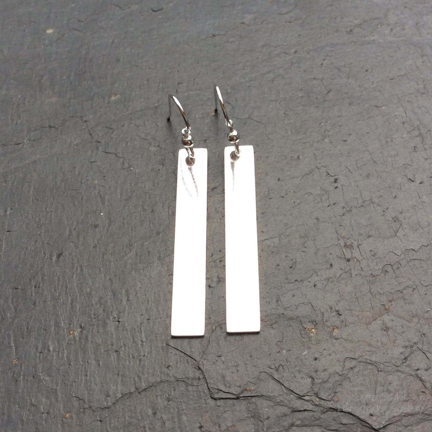 Long Rectangle Dangle Earrings