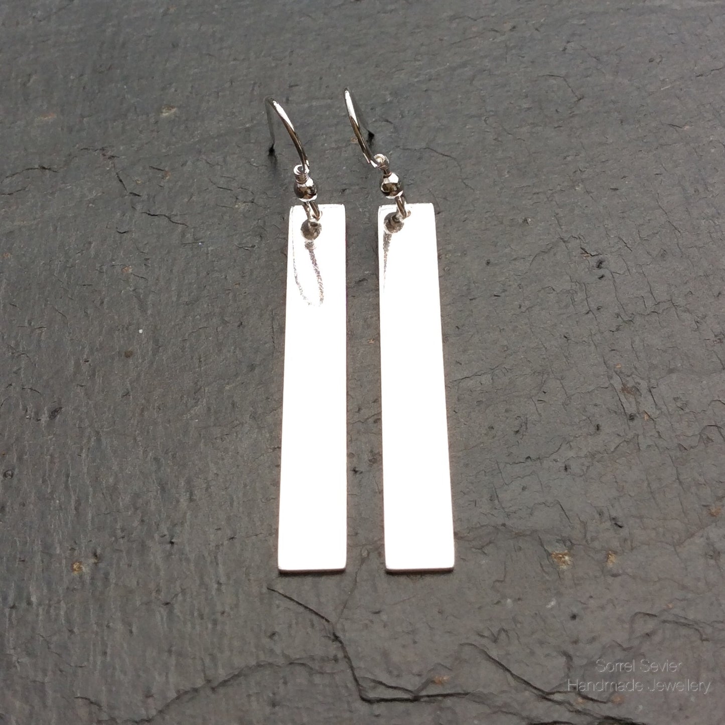 Long Rectangle Dangle Earrings