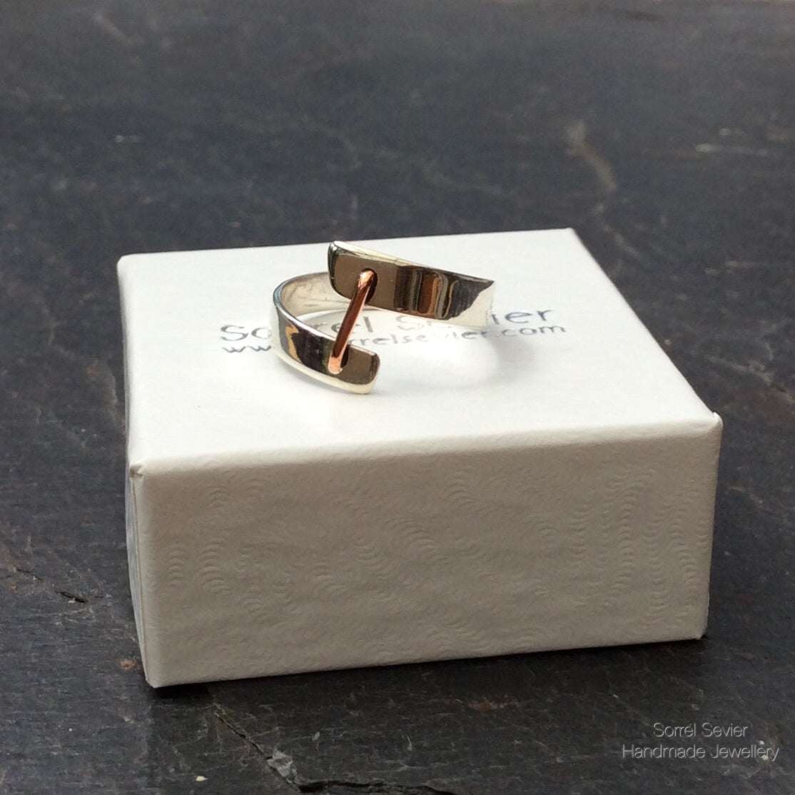 Copper ‘Staple’ Ring