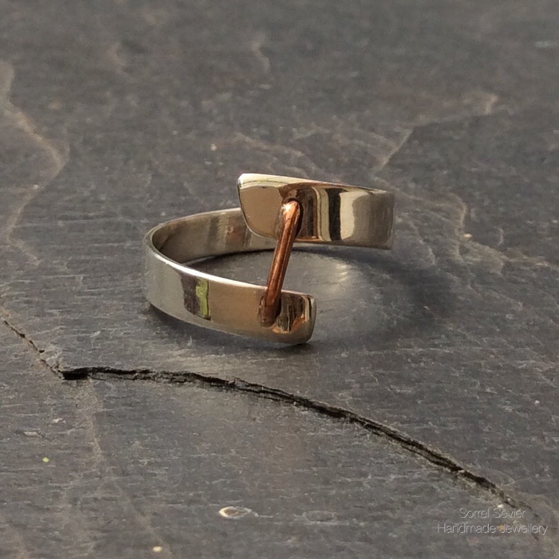 Copper ‘Staple’ Ring