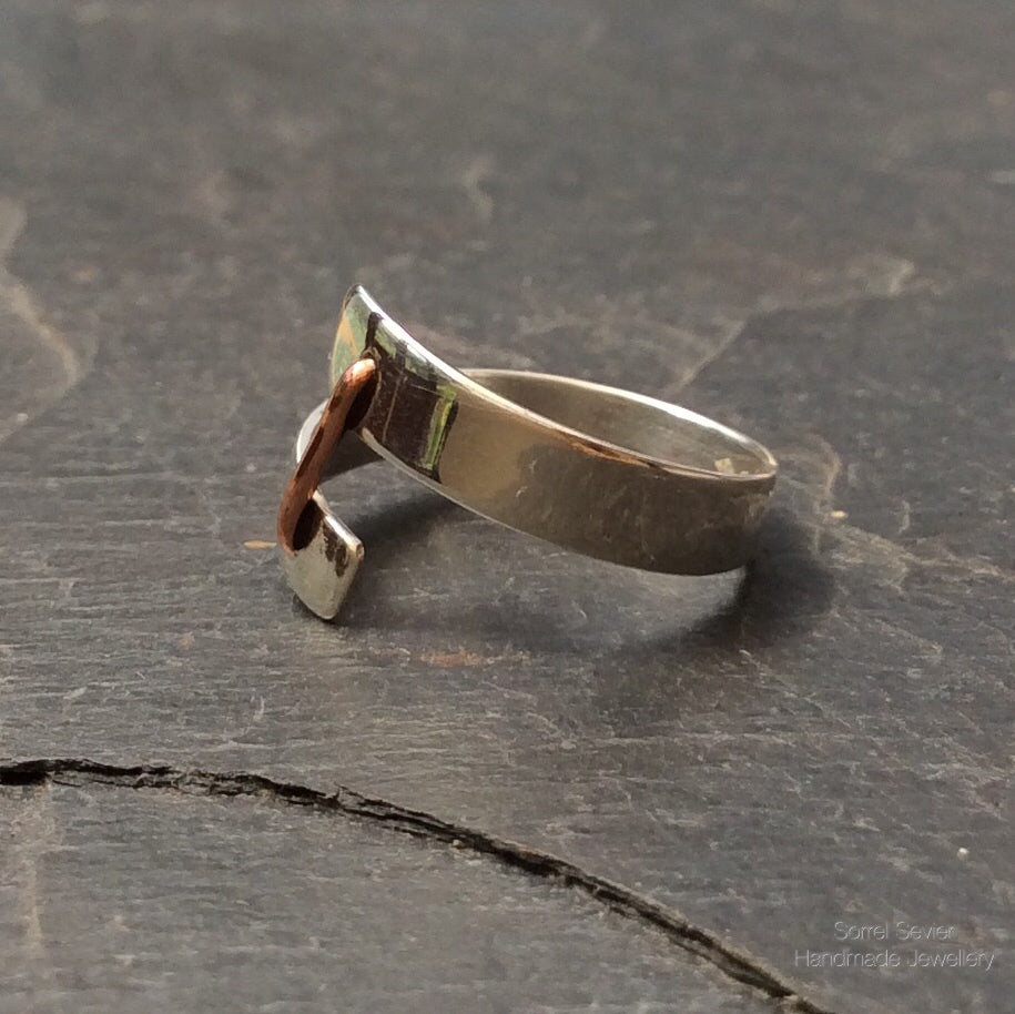 Copper ‘Staple’ Ring
